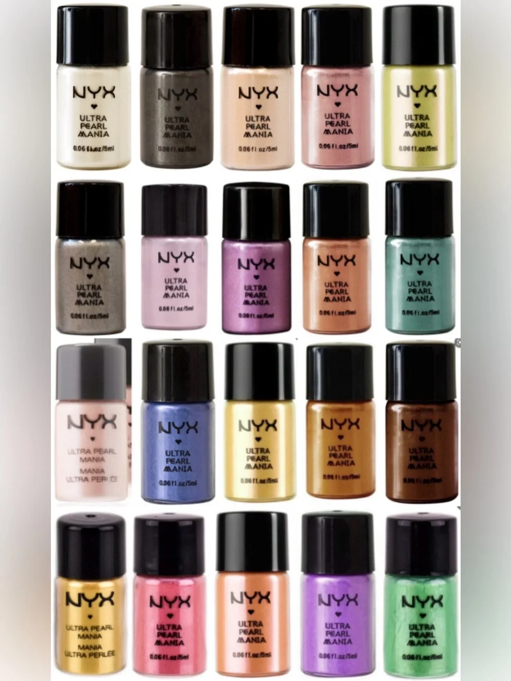 NWT NYX Ultra Glitter Mania Loose Powder Eye Shadow - Hot Gold or GP08